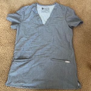 Grey Figs Scrub Top XXS